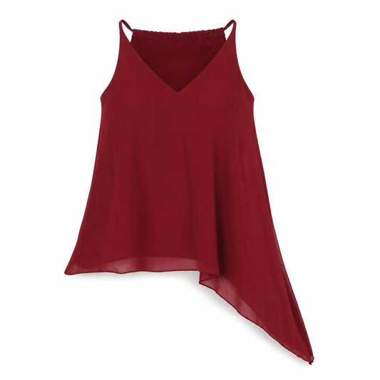 Womens UK Size S Blue Vanilla Red Basic Blouse
