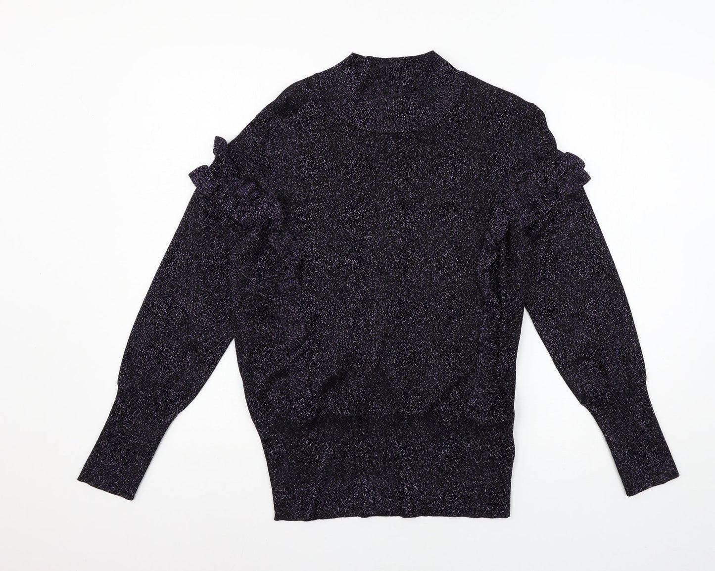 George Womens Purple  Knit Pullover Jumper Size 14