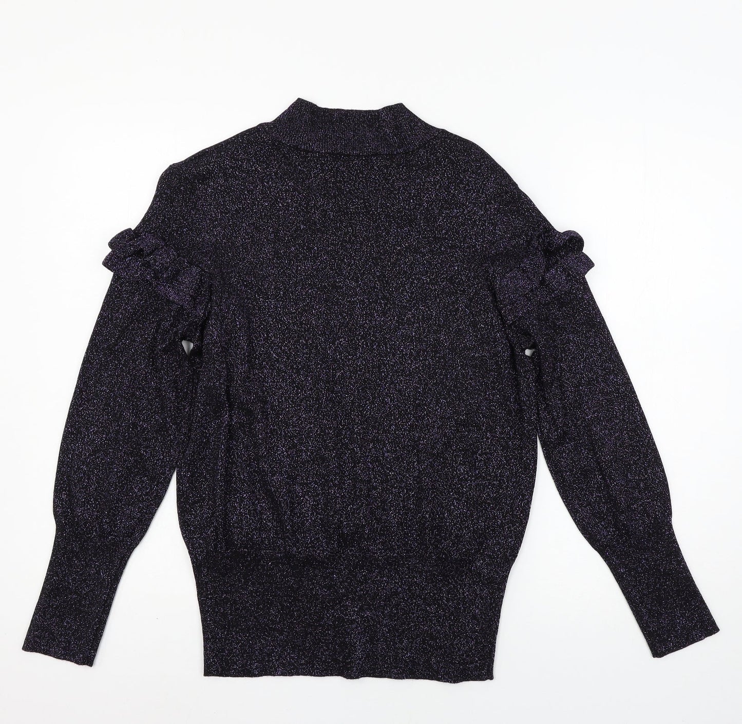 George Womens Purple  Knit Pullover Jumper Size 14