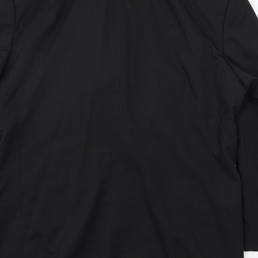 Mens UK Size L River Island Regular Black Suit Jacket