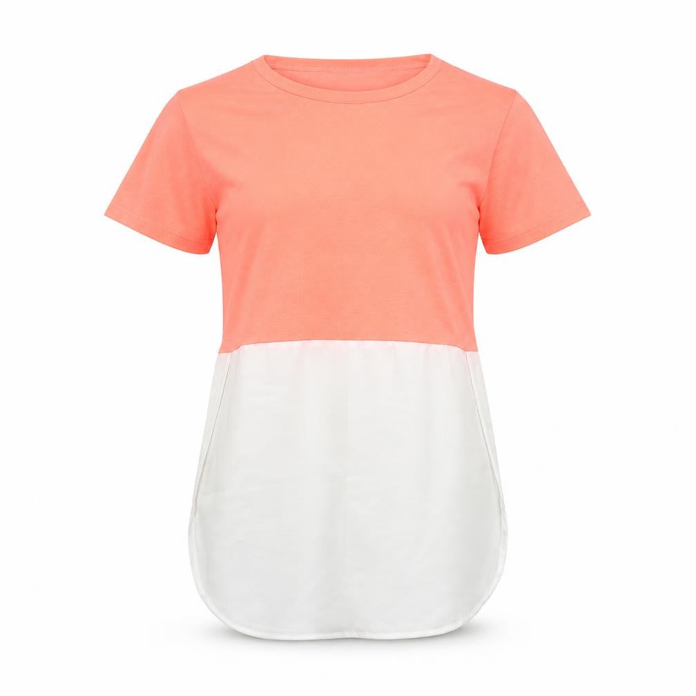 Womens UK Size 8 Select Pink Basic T-Shirt