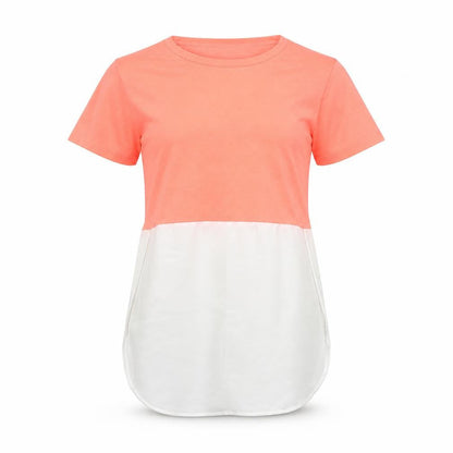 Womens UK Size 8 Select Pink Basic T-Shirt