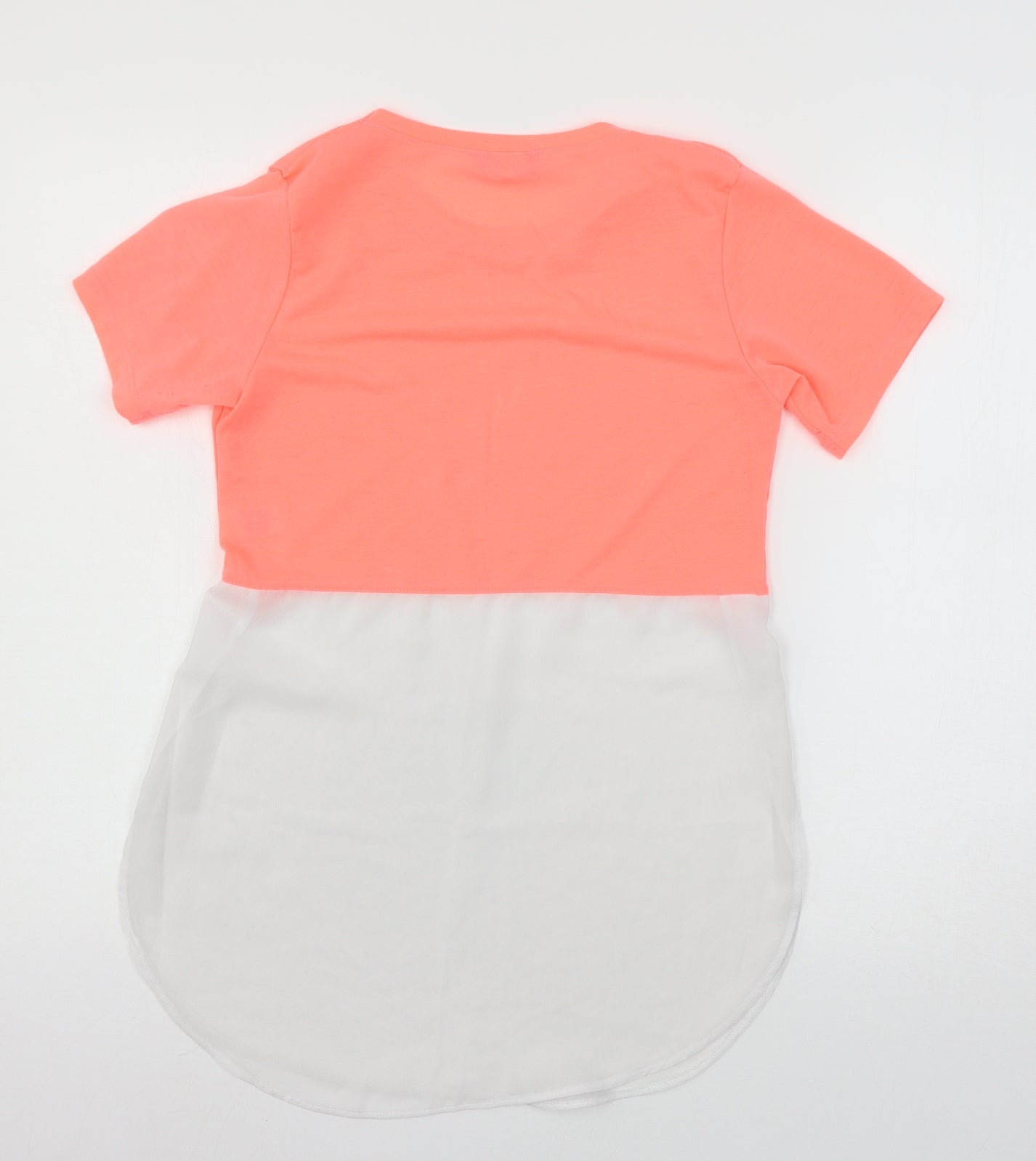 Womens UK Size 8 Select Pink Basic T-Shirt