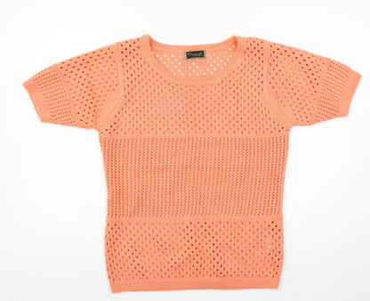 Womens UK Size S Originals Orange Pullover Jumper