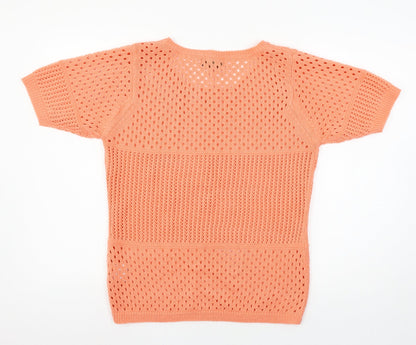 Womens UK Size S Originals Orange Pullover Jumper