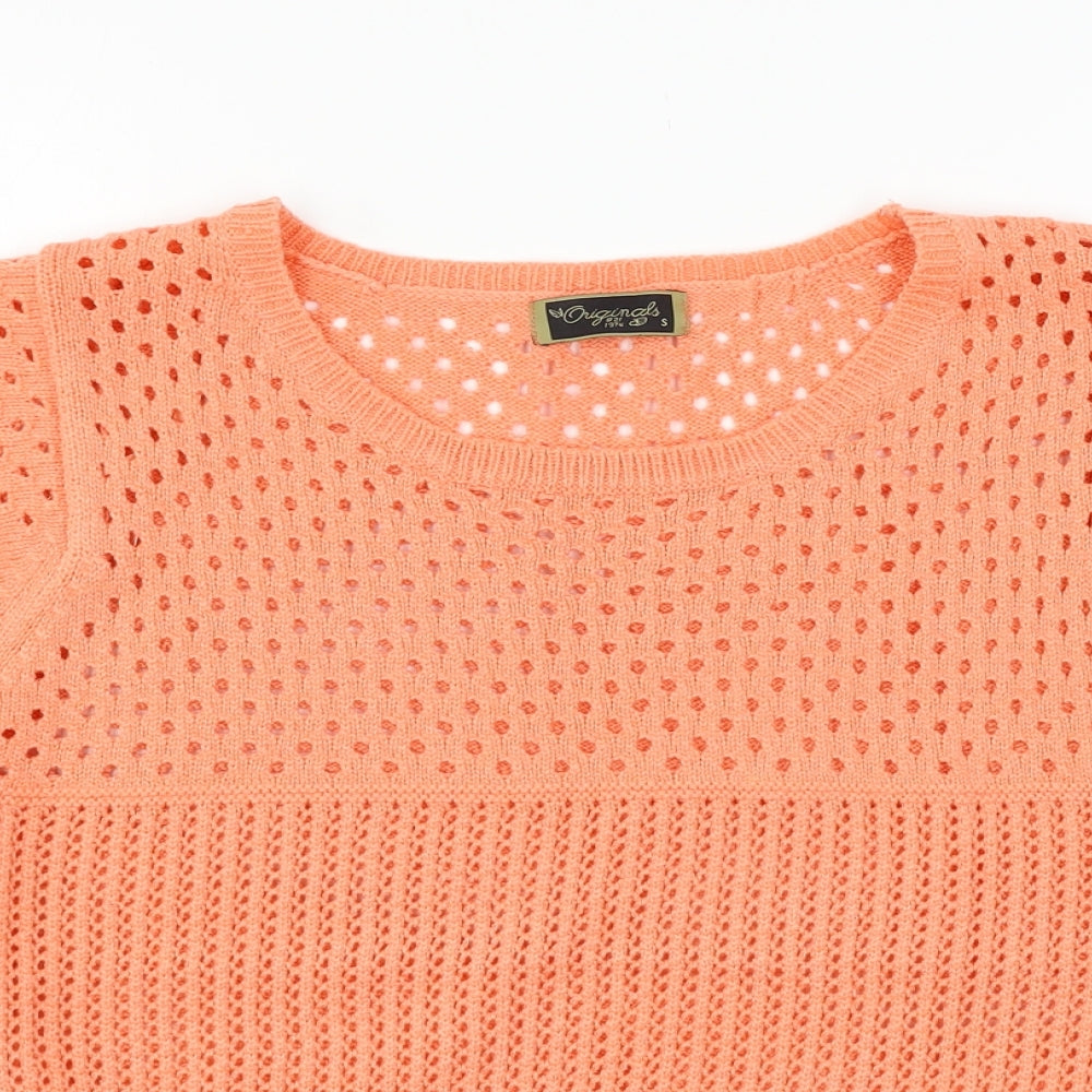 Womens UK Size S Originals Orange Pullover Jumper