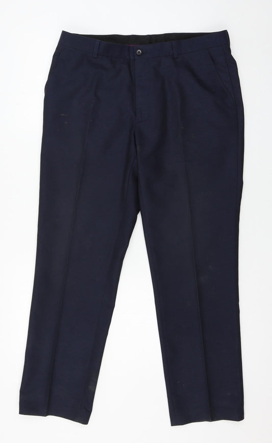 Matalan Mens Blue   Trousers  Size 34 in L31 in