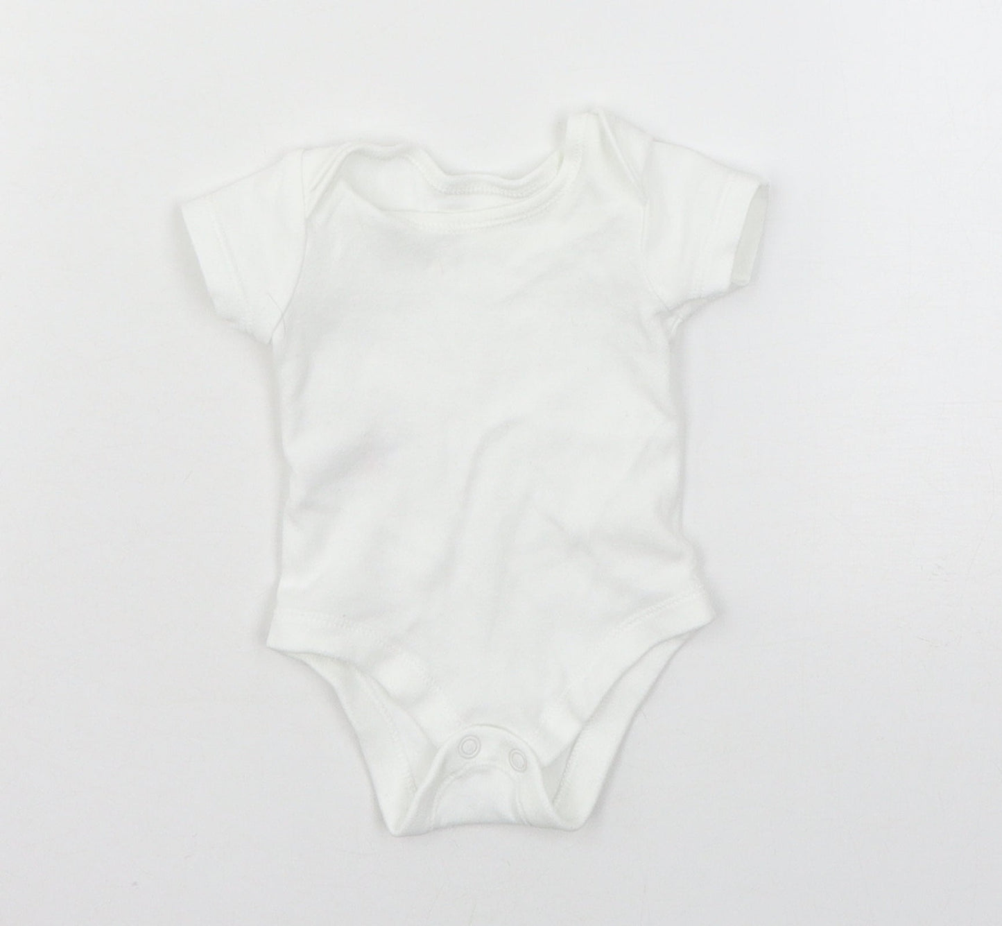 TU Baby White  Jersey Babygrow One-Piece Size Newborn