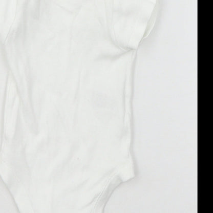 TU Baby White  Jersey Babygrow One-Piece Size Newborn