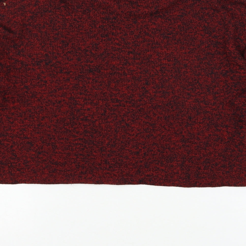 Atmosphere Womens Red  Knit Basic T-Shirt Size 10