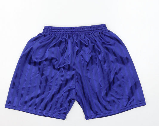 Banner Mens Blue Striped  Sweat Shorts Size 30 in