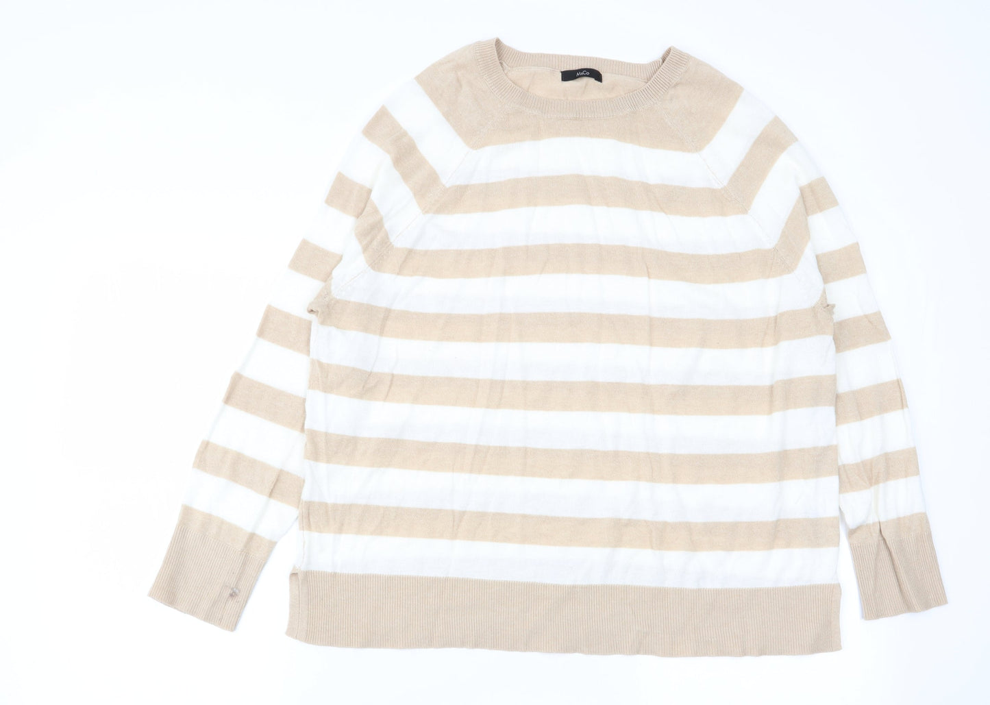 Womens UK Size 16 M&Co Multicoloured Pullover Jumper