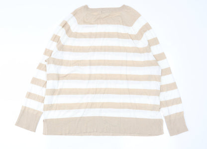 Womens UK Size 16 M&Co Multicoloured Pullover Jumper