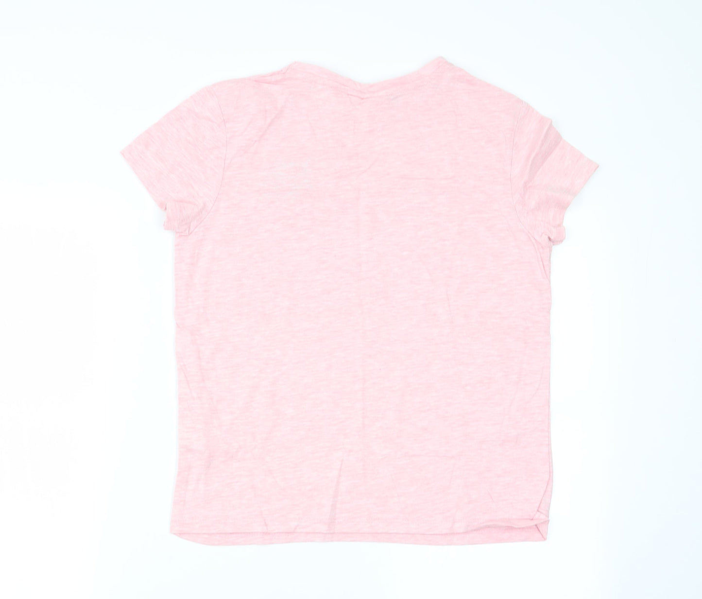 Disney Womens Pink Solid  Top Pyjama Top Size 12