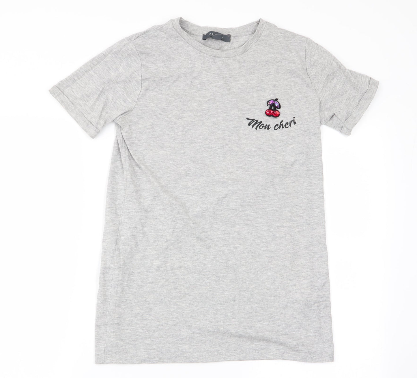 Primark Womens Grey   Basic T-Shirt Size 8