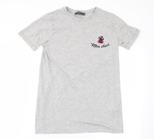 Primark Womens Grey   Basic T-Shirt Size 8