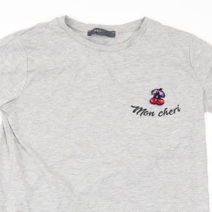 Primark Womens Grey   Basic T-Shirt Size 8