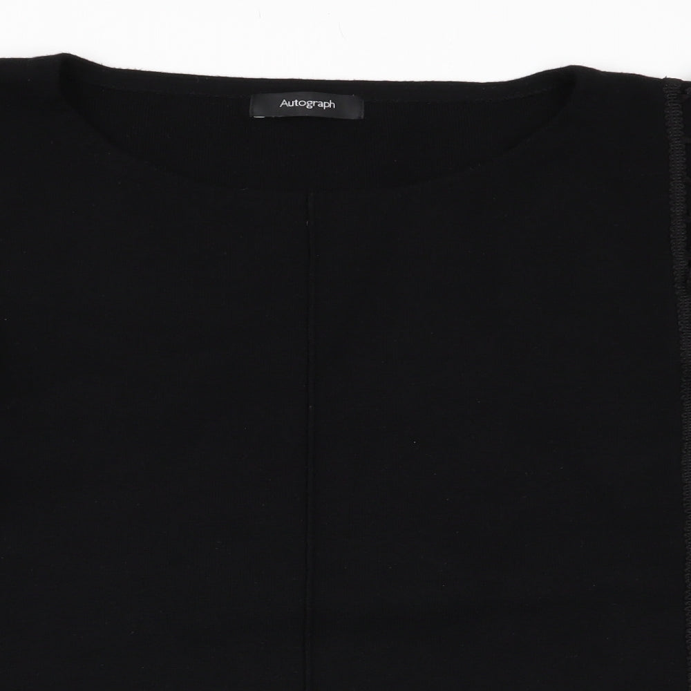 Womens UK Size 12 M&S Black Pullover Jumper