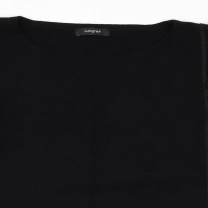 Womens UK Size 12 M&S Black Pullover Jumper
