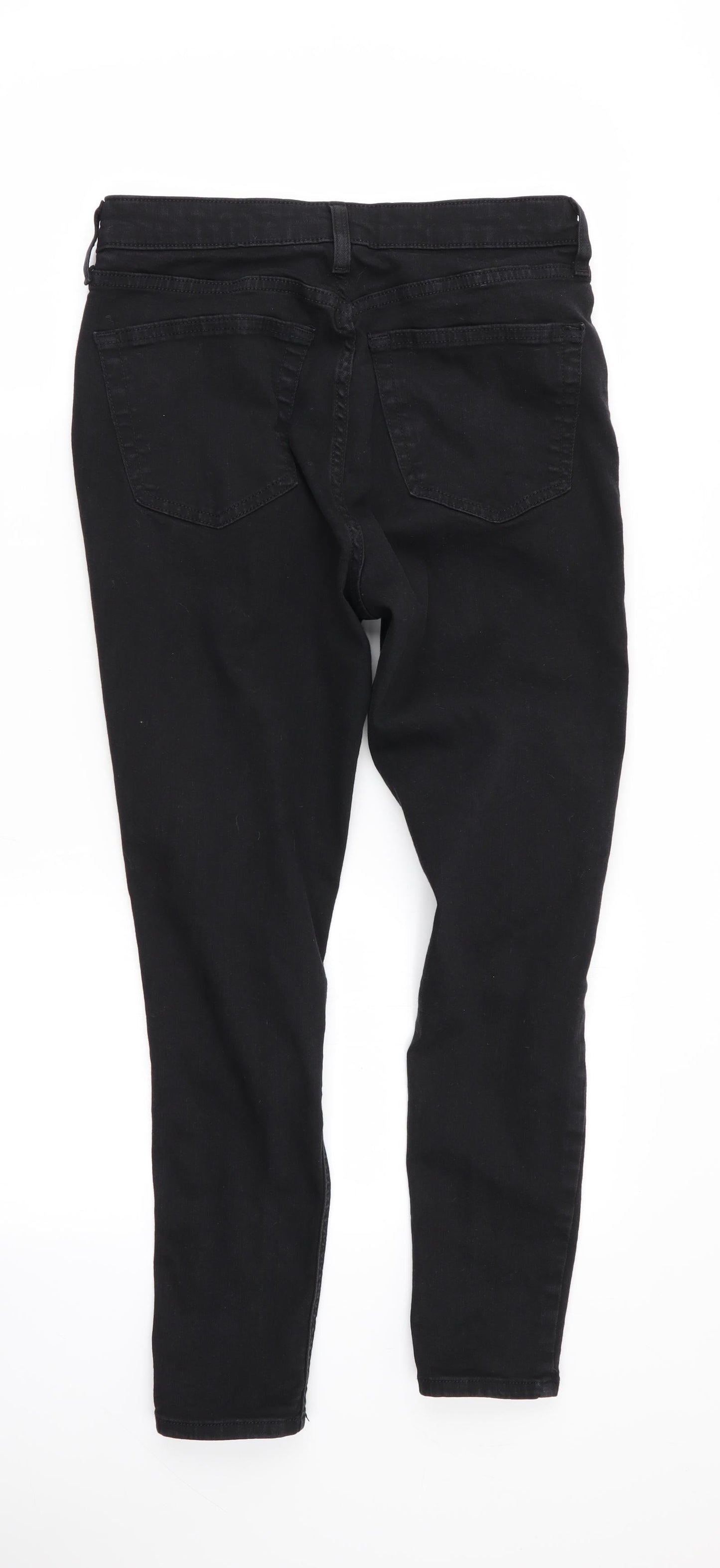 Topshop Womens Black   Skinny Jeans Size 30 in L30 in - RIPPED JEANS