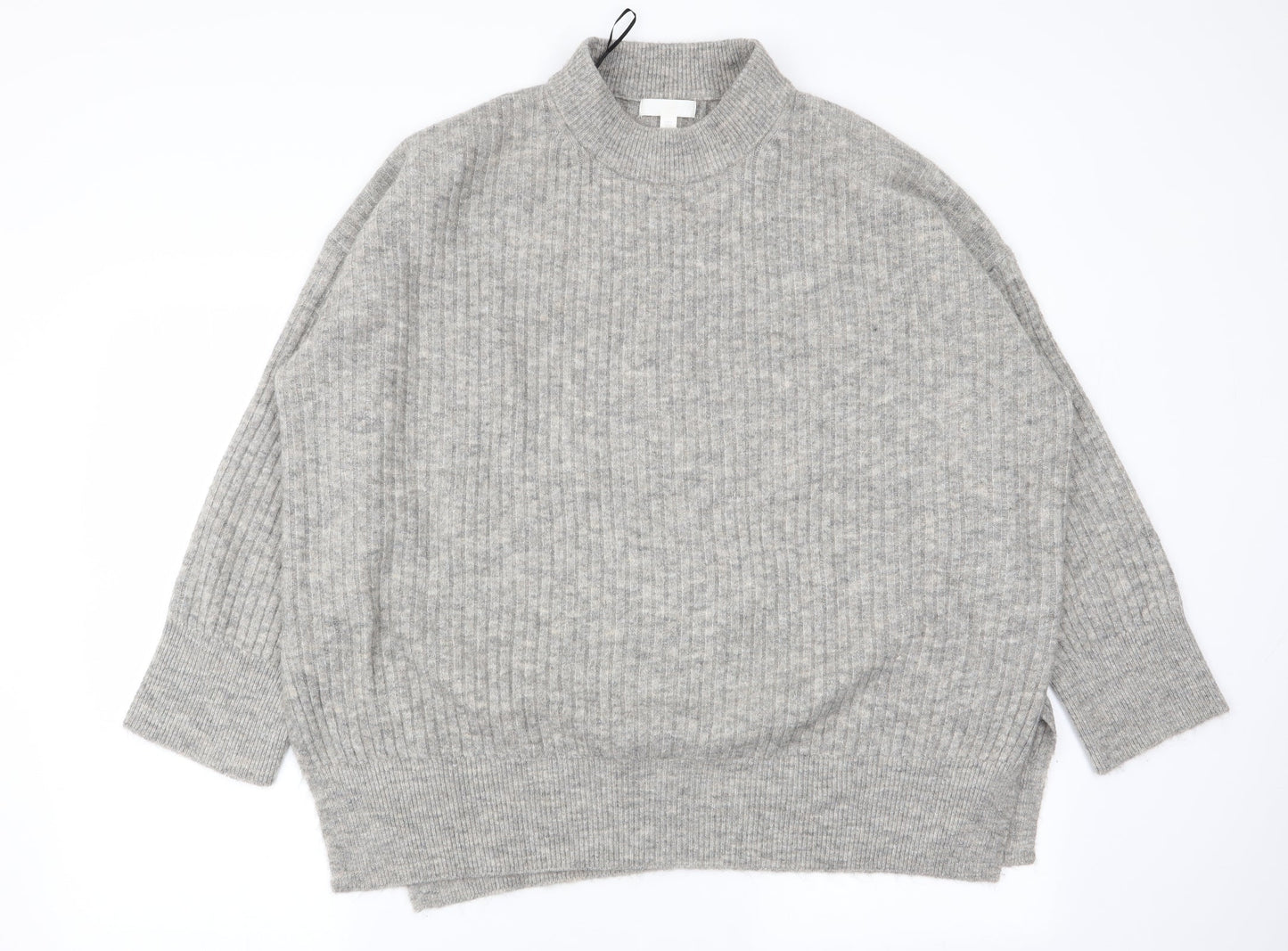 Womens UK Size 12 H&M Grey Pullover Jumper