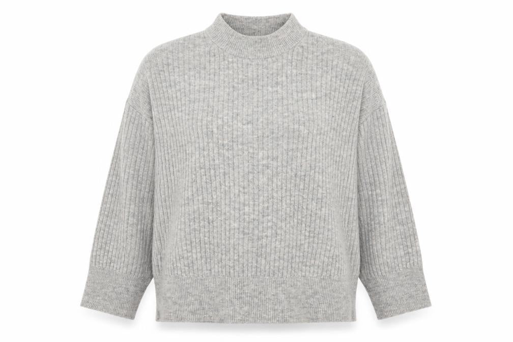 Womens UK Size 12 H&M Grey Pullover Jumper