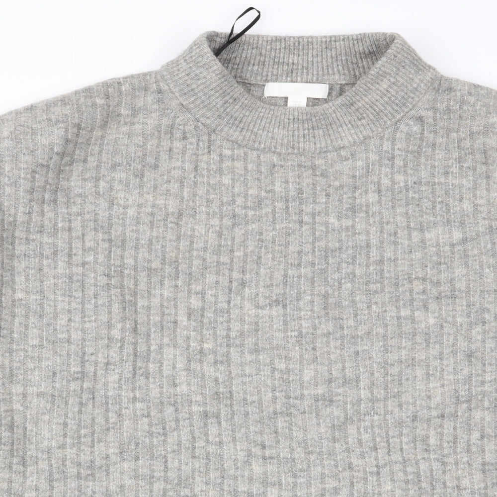 Womens UK Size 12 H&M Grey Pullover Jumper