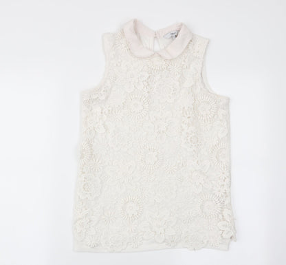 Womens UK Size 8 NEXT White Basic Tank