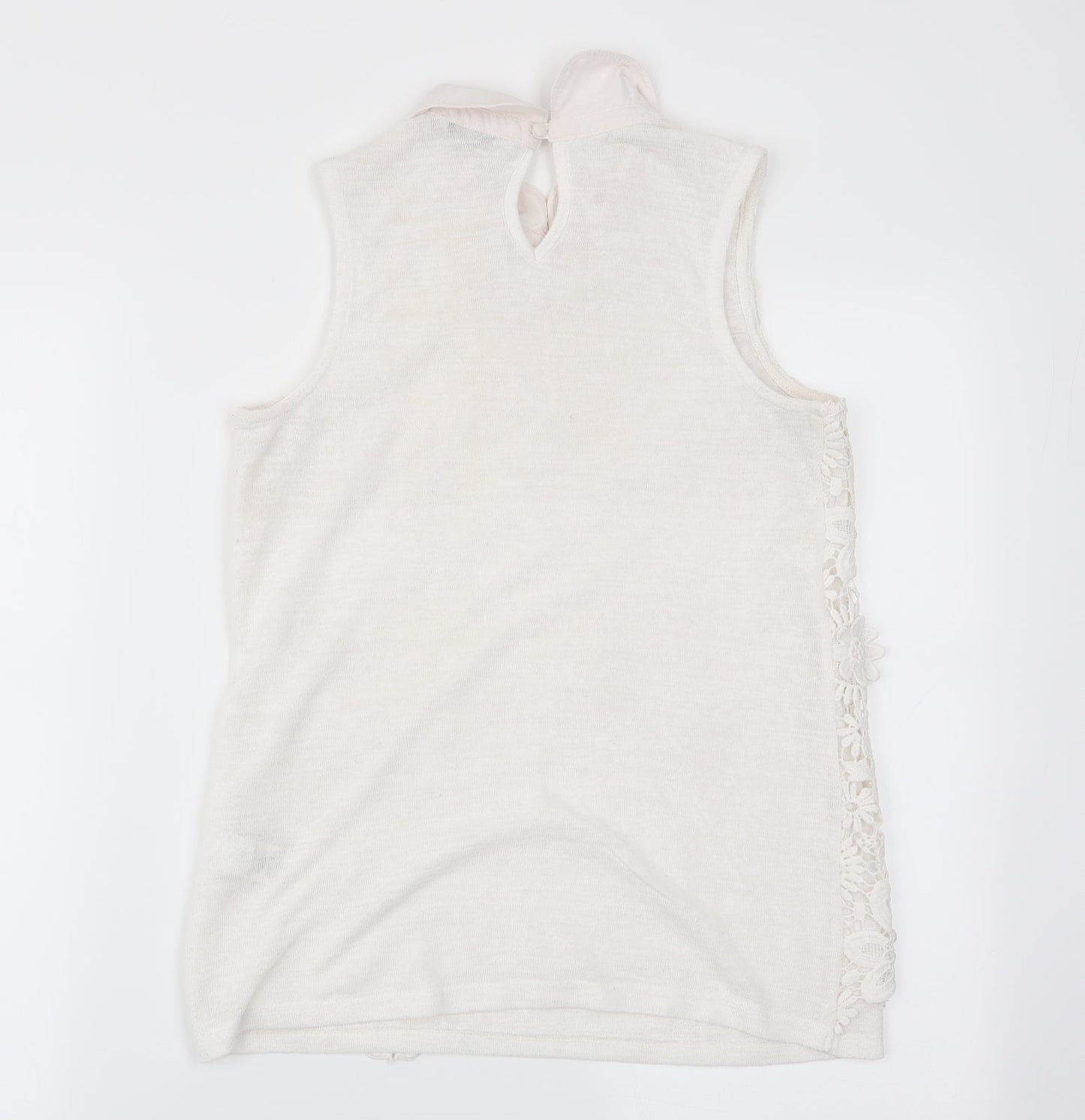 Womens UK Size 8 NEXT White Basic Tank