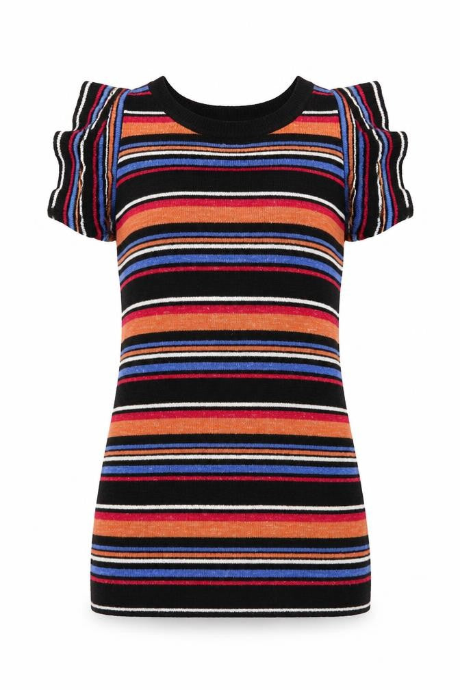 Womens UK Size 6 NEXT Multicoloured Basic Blouse