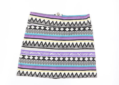 Womens UK Size 10 Topshop Multicoloured Basic Tank