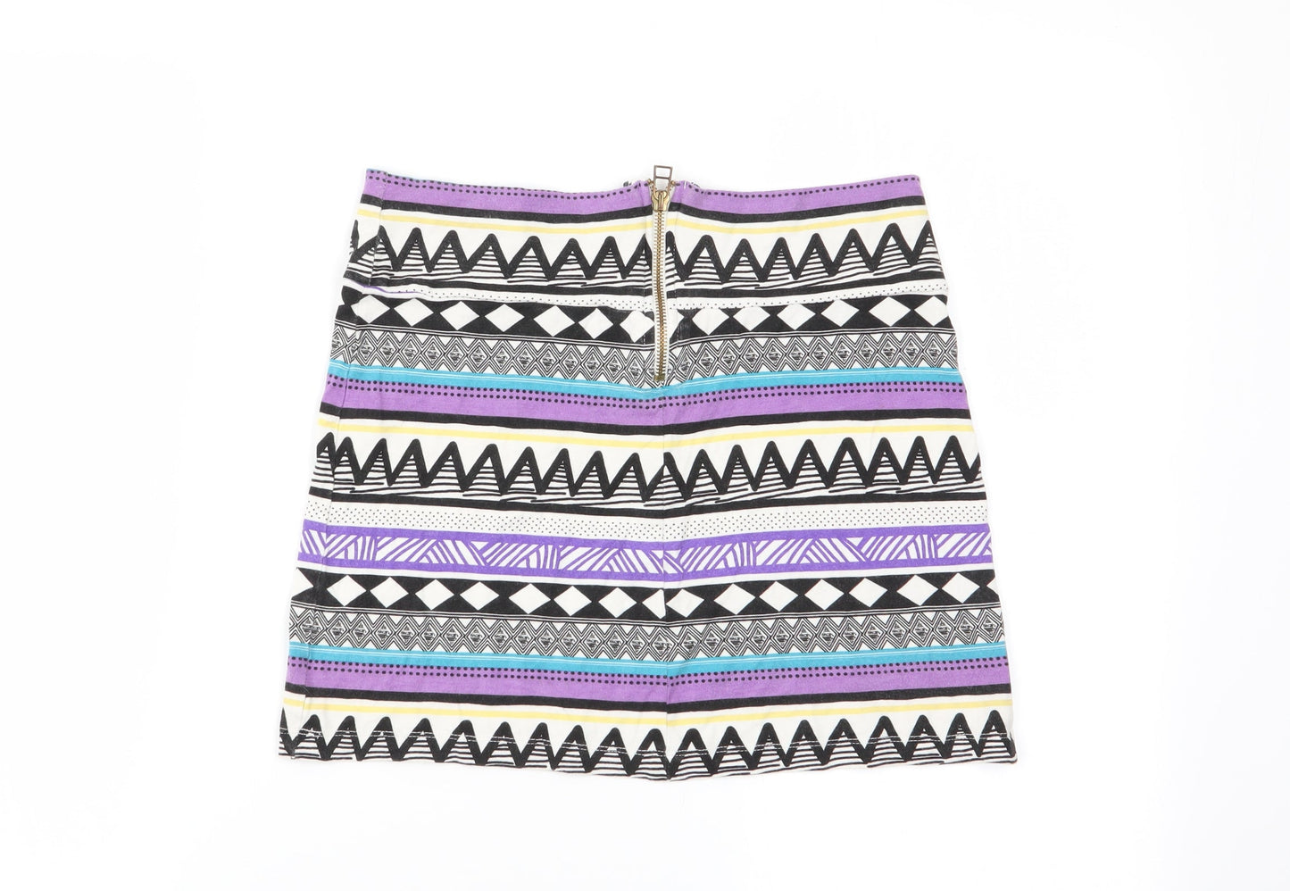 Womens UK Size 10 Topshop Multicoloured Basic Tank