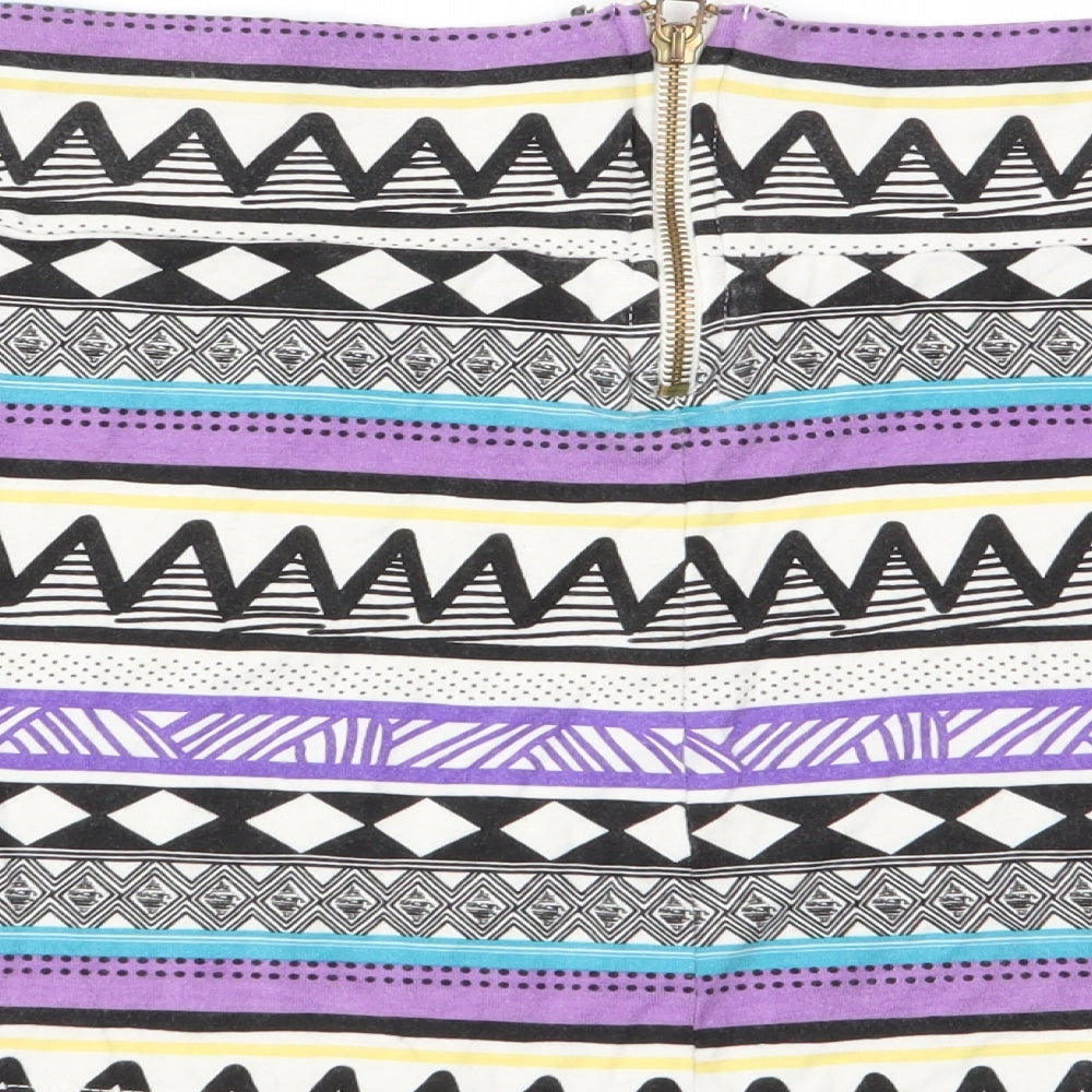 Womens UK Size 10 Topshop Multicoloured Basic Tank