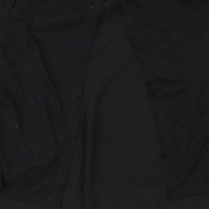 Papaya Womens Black   Basic T-Shirt Size 10