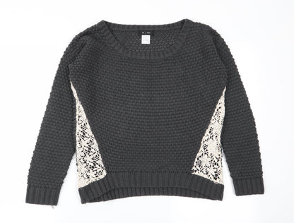 Womens UK Size 10 r edition Grey Pullover Jumper
