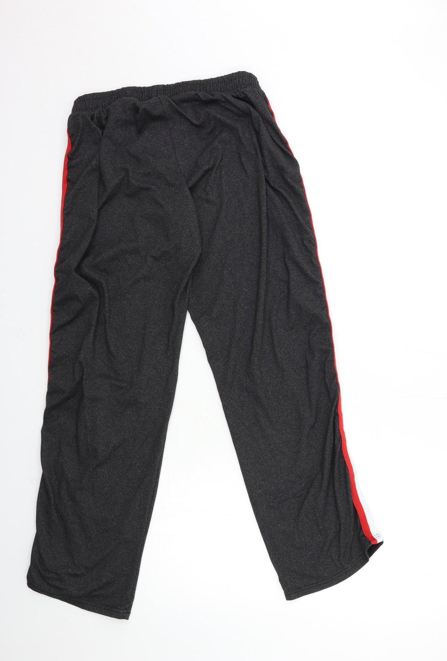 SHOSHO Womens Black   Sweatpants Trousers Size L L28 in
