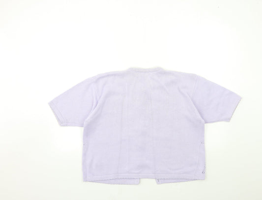 Richards Womens Purple  Knit Cardigan Jumper Size L