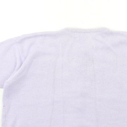 Richards Womens Purple  Knit Cardigan Jumper Size L