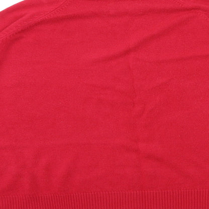 Womens UK Size XL sarah hamilton Red Pullover Jumper