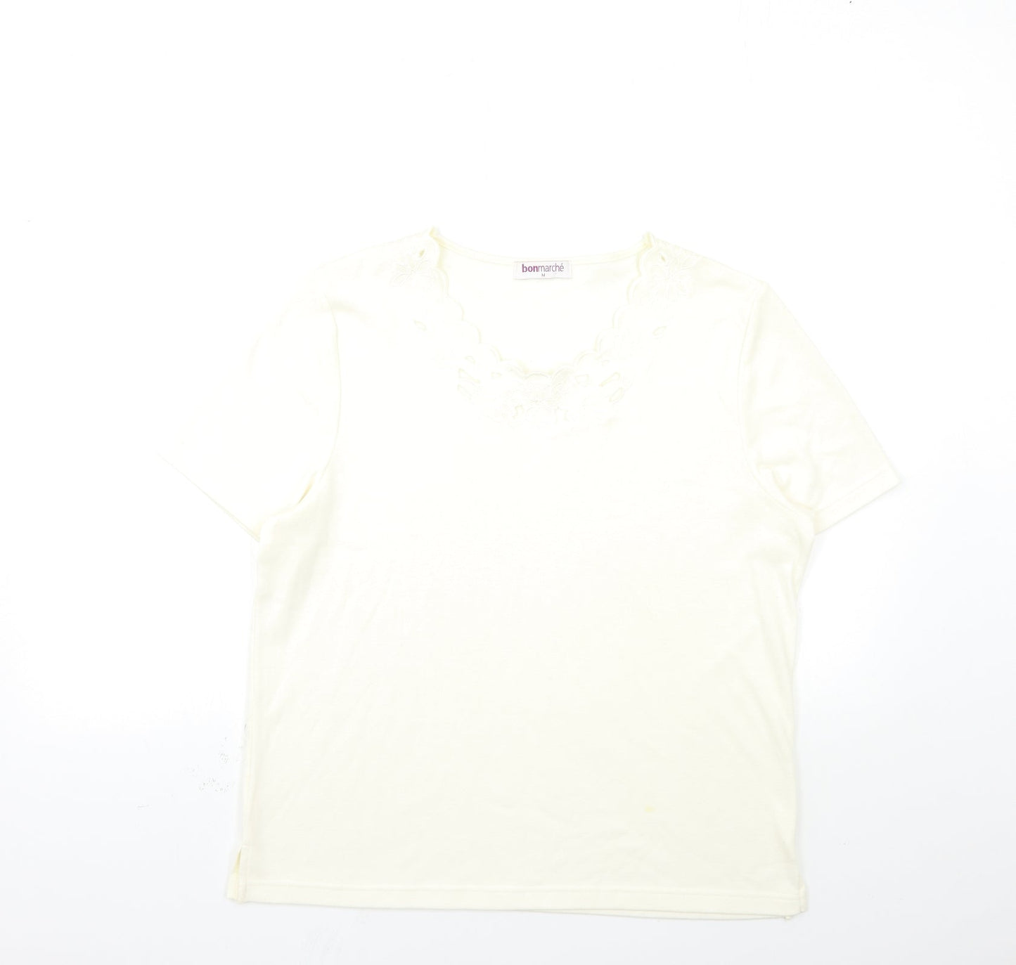 Bonmarché Womens White   Basic T-Shirt Size M
