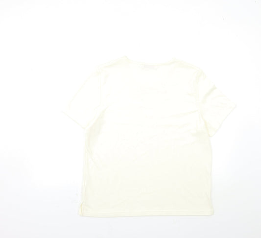 Bonmarché Womens White   Basic T-Shirt Size M