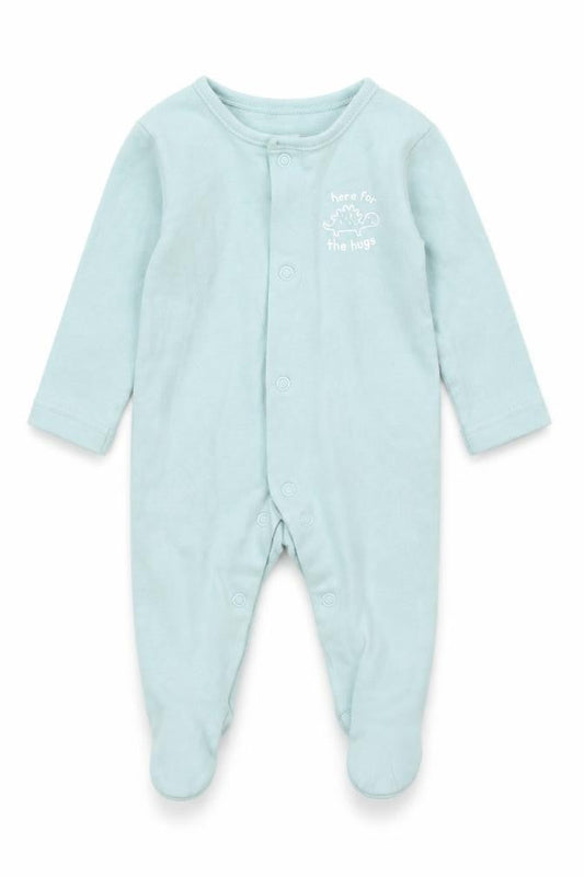 Front view of George Baby Green Babygrow One-Piece One Size