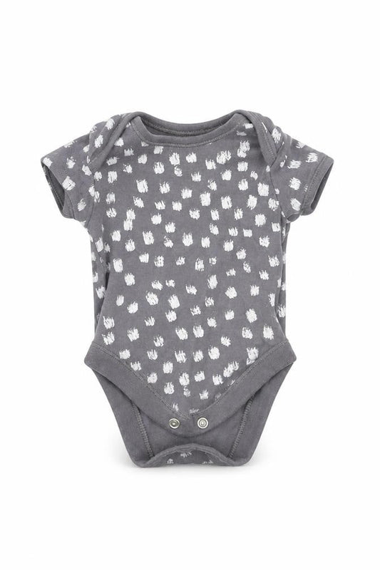Front view of George Baby Grey Babygrow One-Piece Size Newborn
