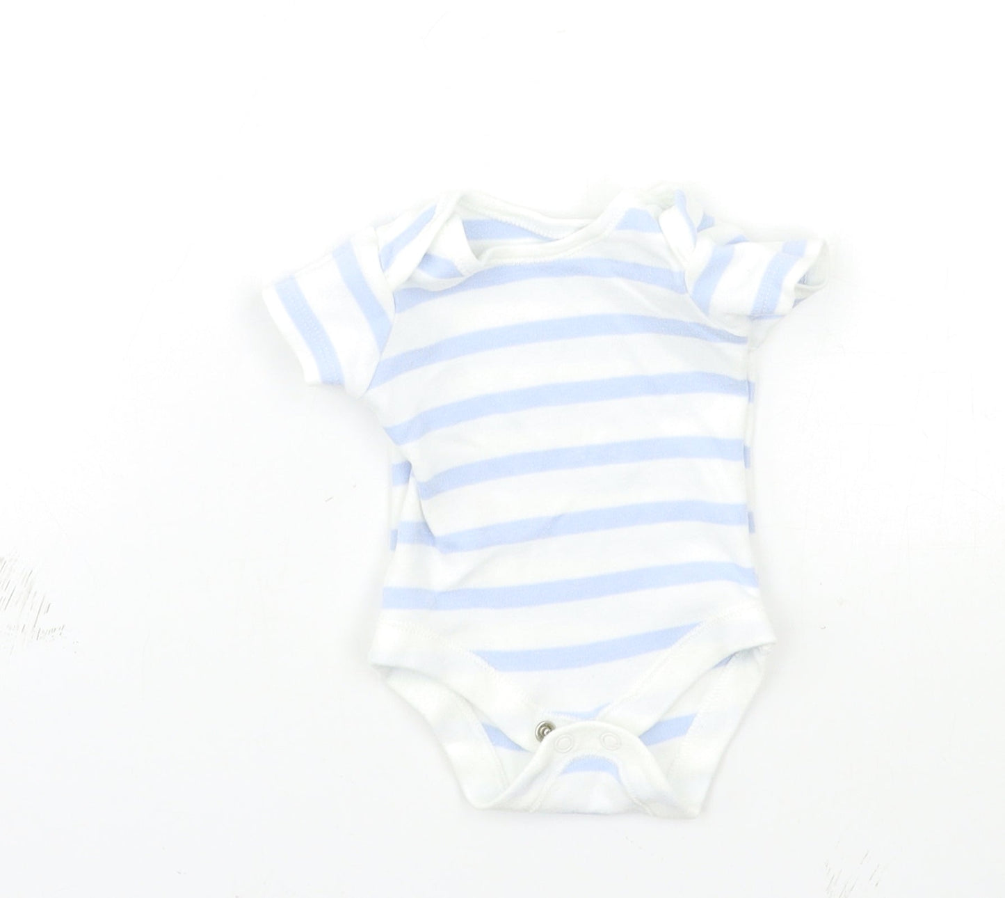 George Baby Blue Striped  Babygrow One-Piece Size Newborn