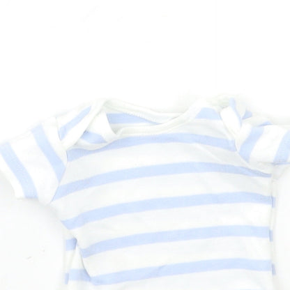 George Baby Blue Striped  Babygrow One-Piece Size Newborn