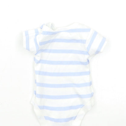 George Baby Blue Striped  Babygrow One-Piece Size Newborn