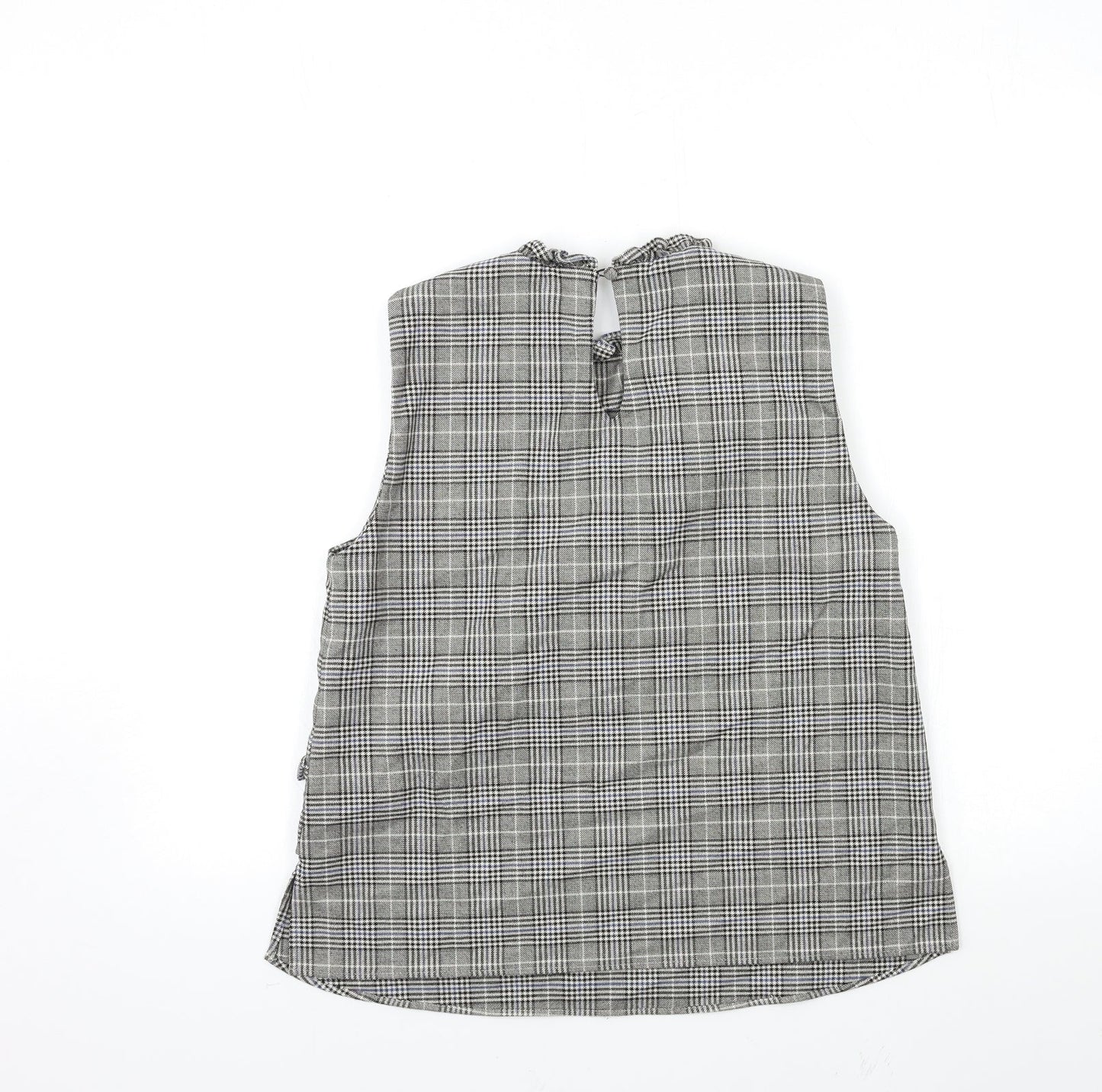 Womens UK Size M Zara Green Basic Tank