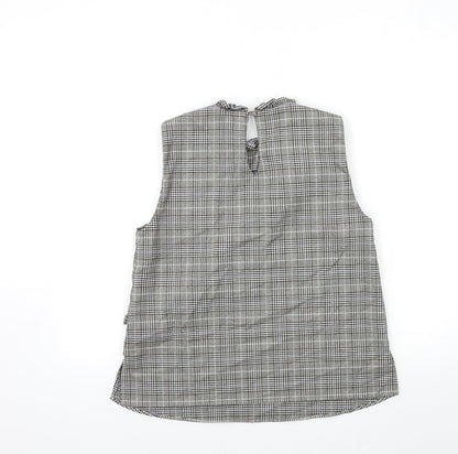 Womens UK Size M Zara Green Basic Tank