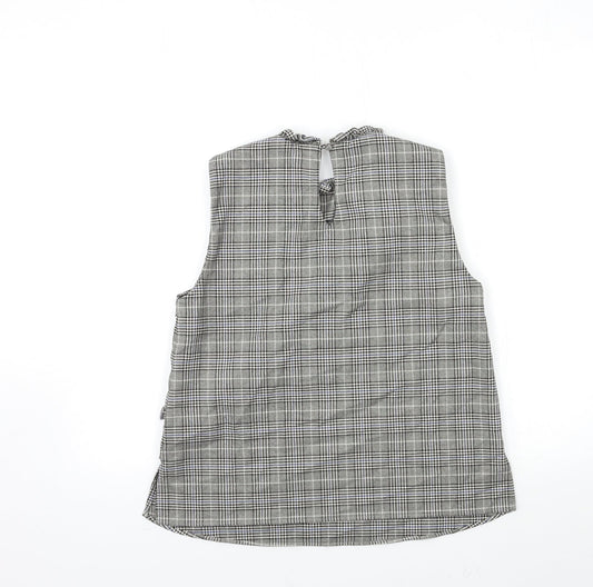 Womens UK Size M Zara Green Basic Tank