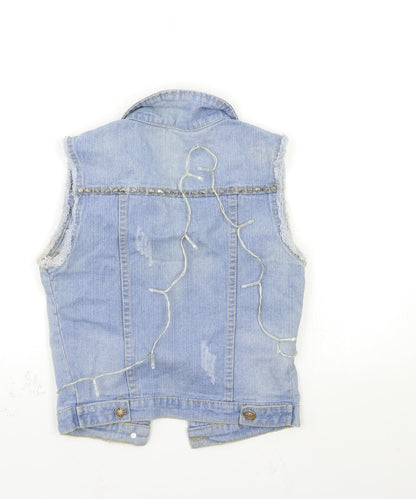 lxq Womens Blue  Denim Jacket  Size S  - fair lights